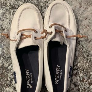 White Sperry Sliders (Women’s)